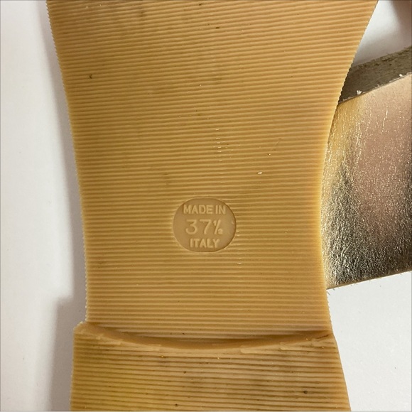 Joie Nice Gold Tone Leather Thong Sandal - Picture 8 of 9